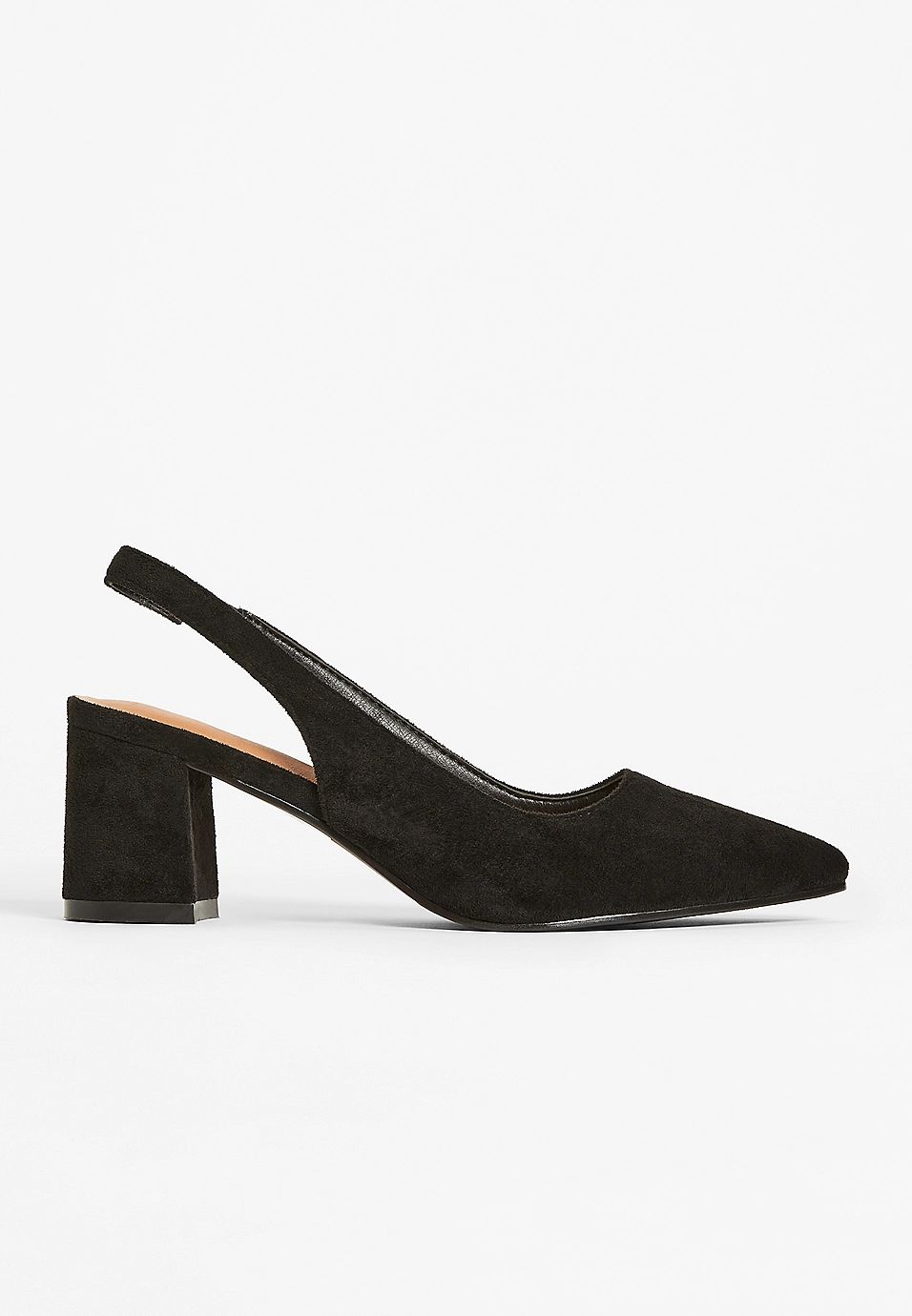 Black Lily Sling Back Block Heel | Maurices