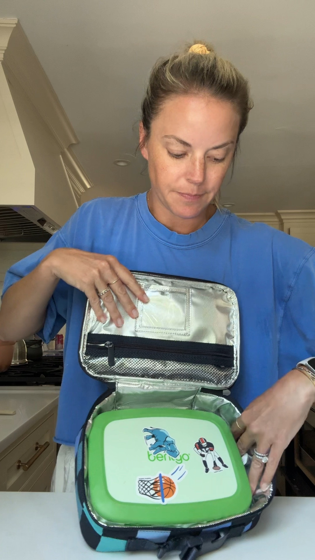 We use and love the bentgo lunchboxes and matching lunch bags. I ordered the quince lunch bags to test out. It still fits the lunchbox, just not as much room to spare. Both are great, Just depends on how much space to need.

#LTKmomlife #LTKdayinmylife #LTKKids