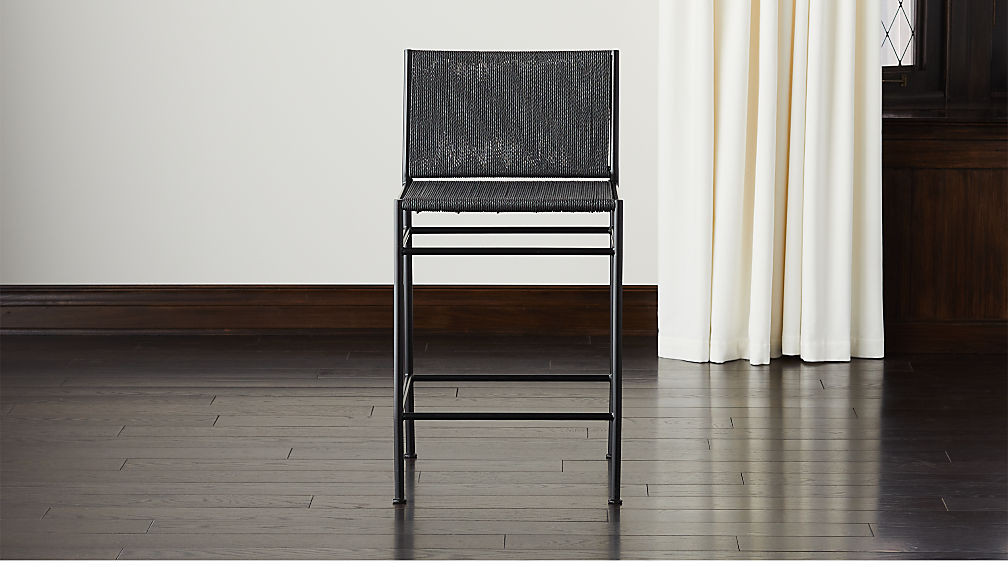 Bounce Ivory Woven Counter Stool | CB2 | CB2