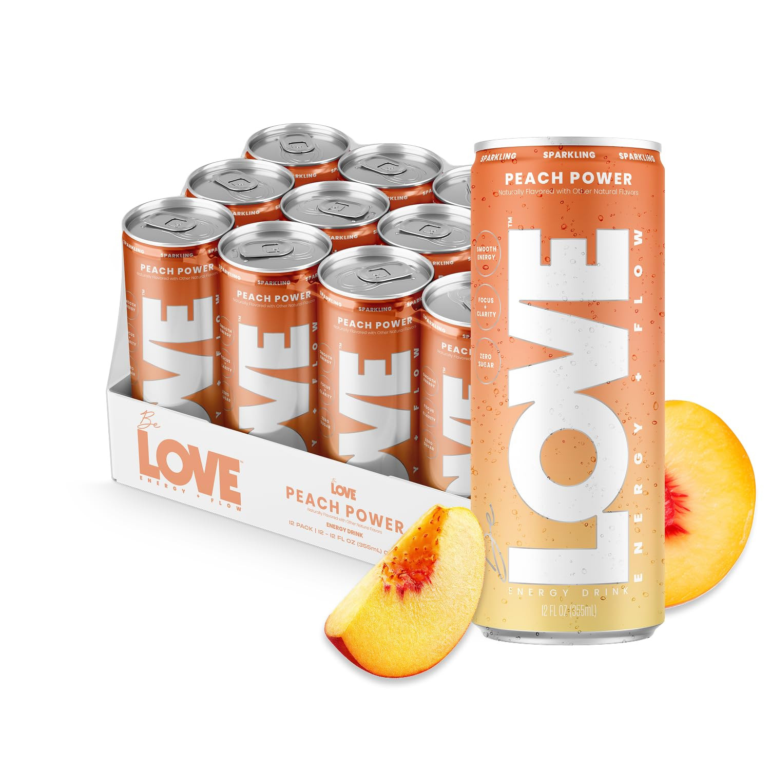 Be LOVE™ Nootropic Energy Drink – 80mg Natural Caffeine, L-Theanine & Alpha-GPC for Clean Cal... | Amazon (US)