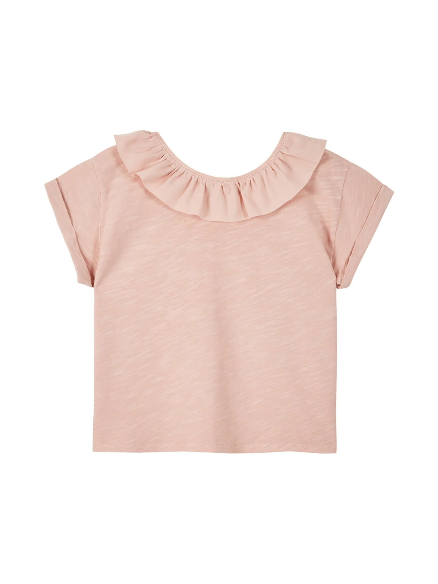 Ruffle Collar T-Shirt | Danrie