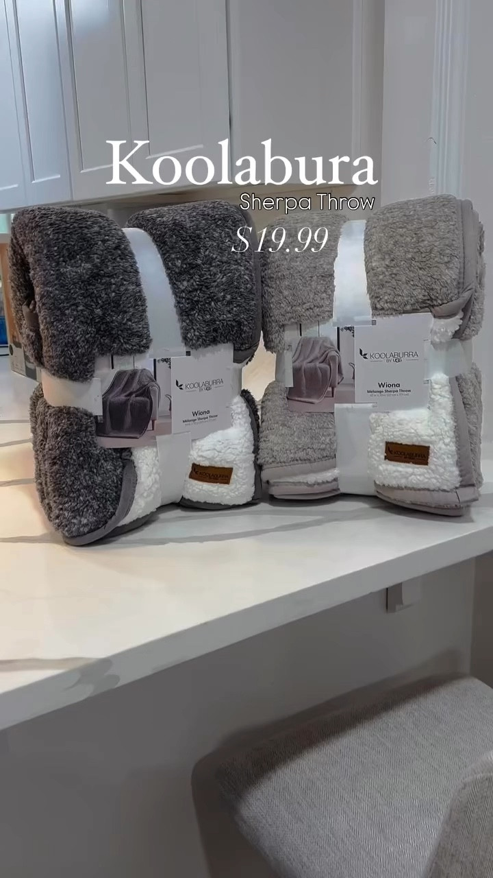 These Koolaburra by UGG Wiona Melange Sherpa Throw are so soft 🤍would be the perfect gift 🎁 

#LTKSaleAlert #LTKHome #LTKHoliday