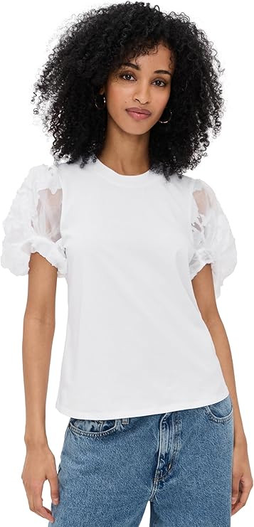 Cinq à Sept Women's Paper Floral Organza Yashi Top | Amazon (US)