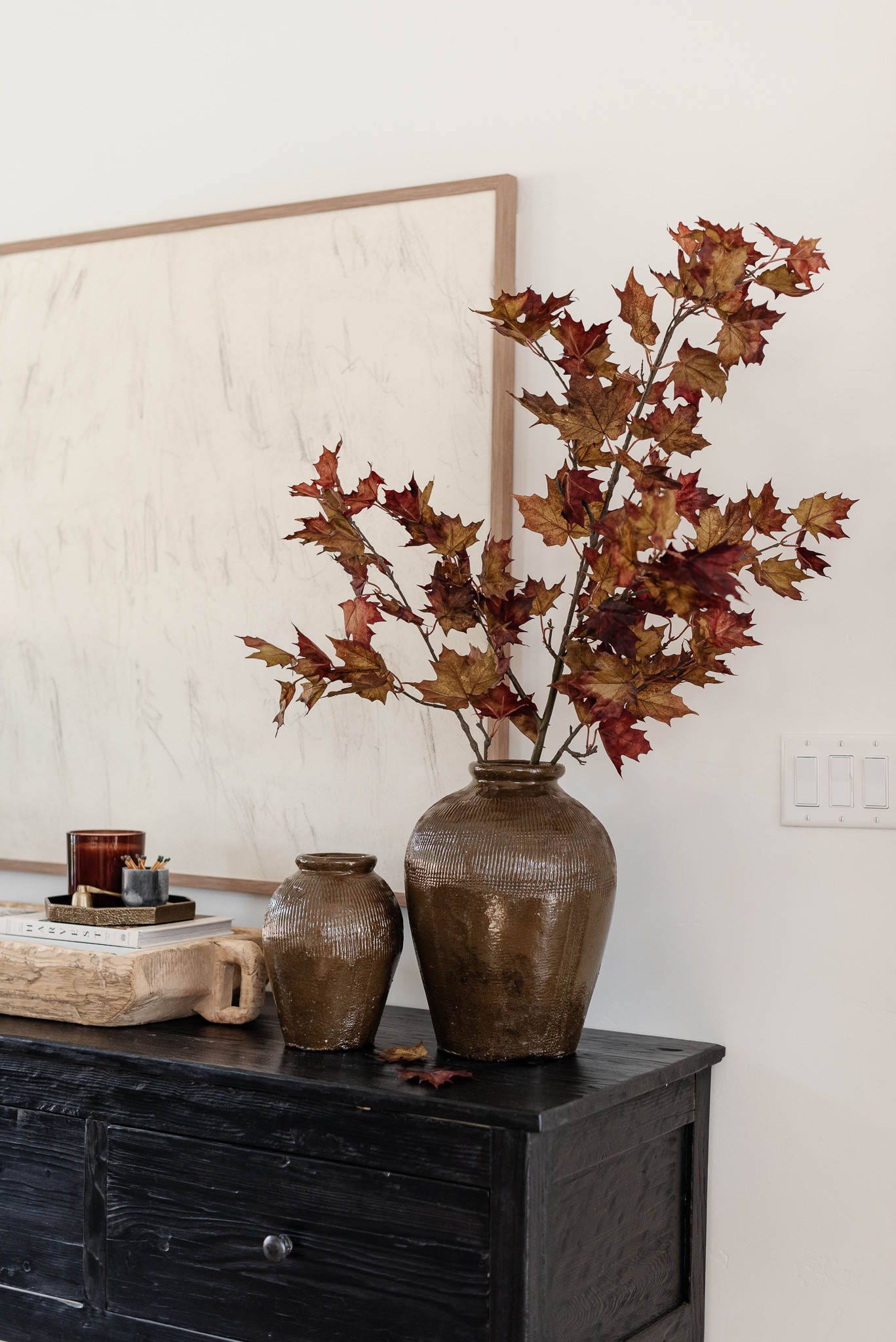 Fall sideboard styling🤎

Fall inspo, fall faux branches, fall stems, console table, dining room, brown vase, fall decor, dining room decor, moody fall

#LTKHome #LTKSaleAlert #LTKSeasonal