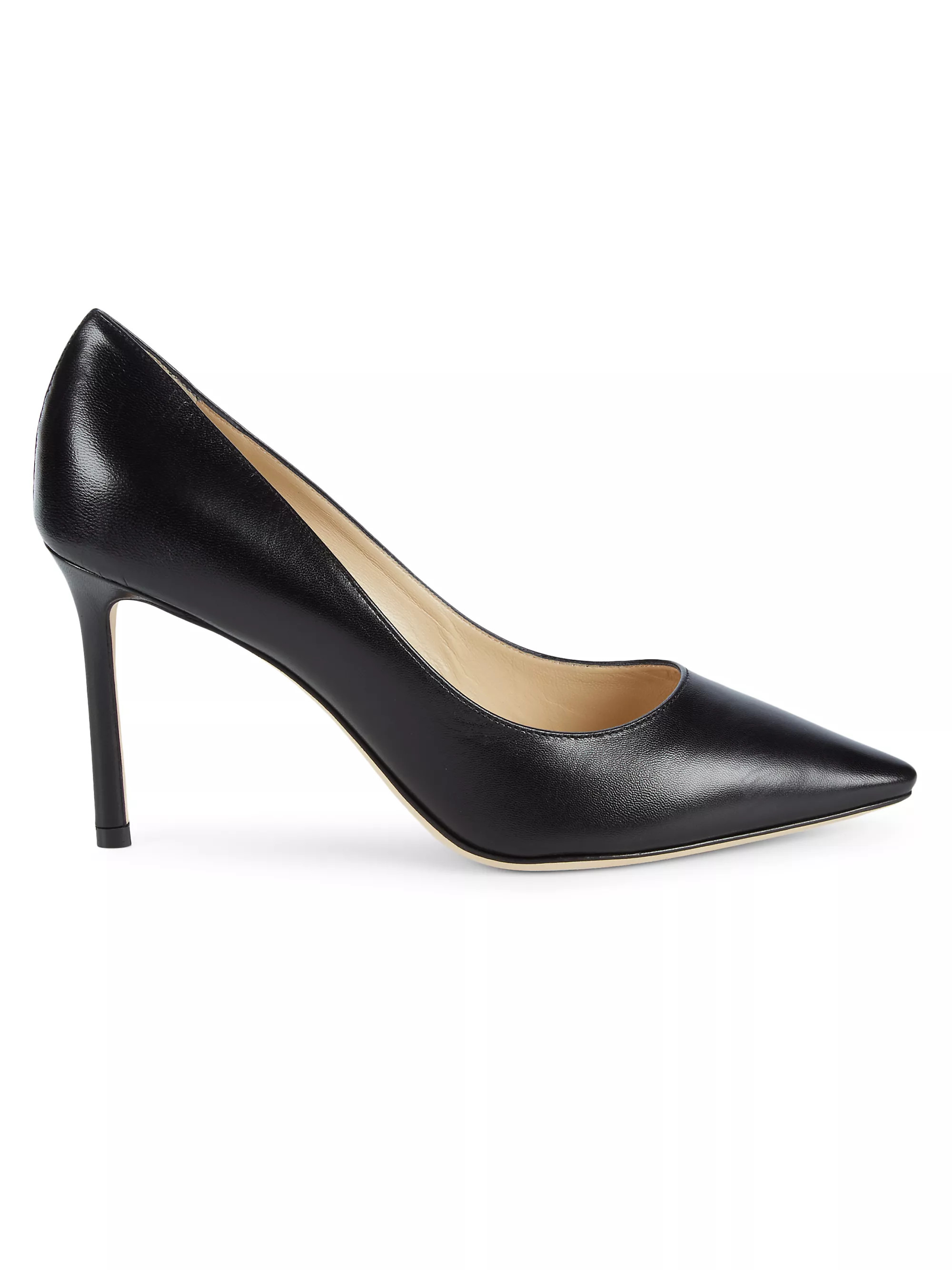Jimmy Choo Romy 85MM Leather Pumps | Saks Fifth Avenue | Saks Fifth Avenue