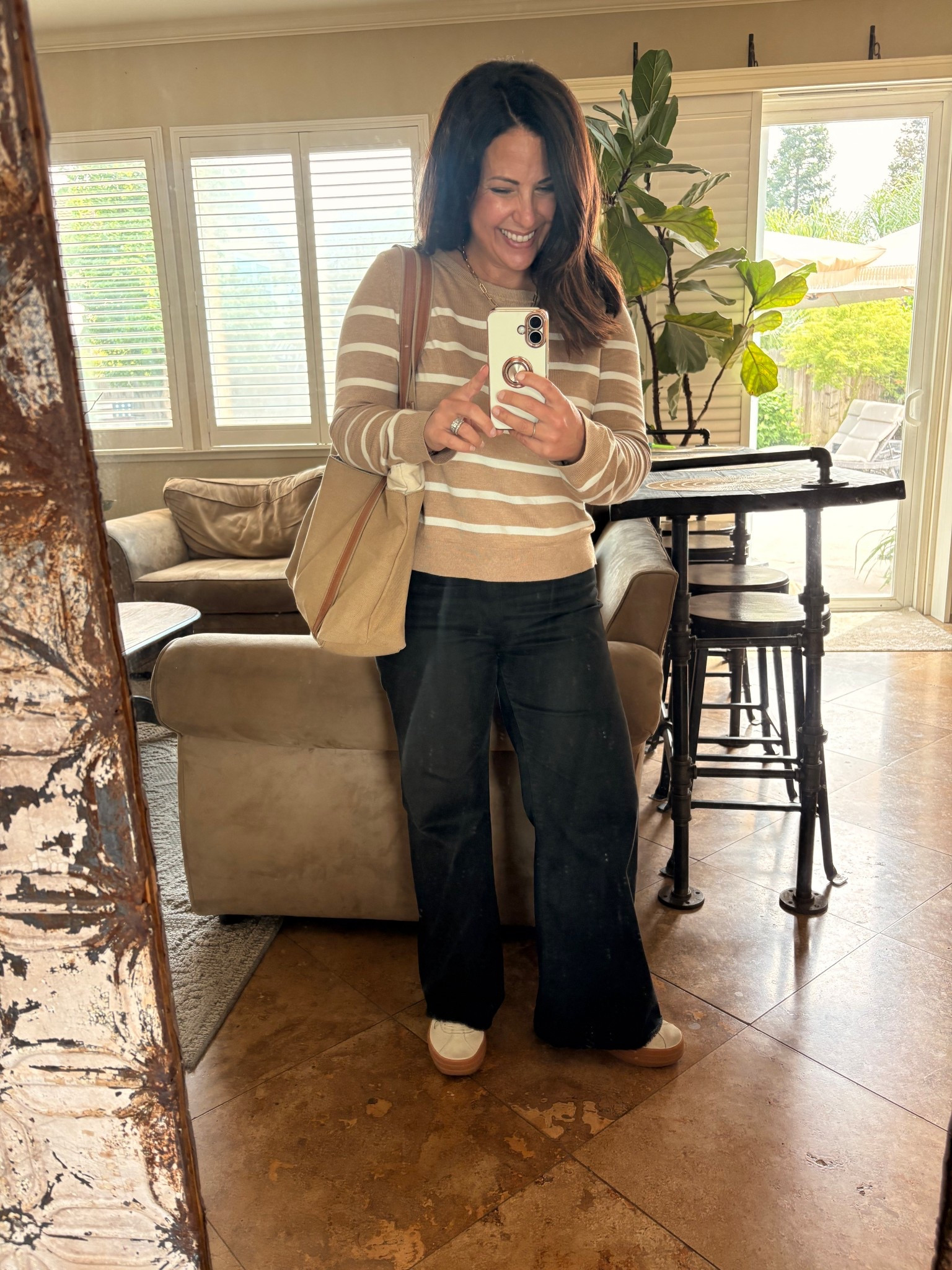 Easy neutral outfit you’ll reach for on repeat 🤎
Striped sweater + wide leg jeans + comfy sneakers = the perfect everyday look for errands, school drop-off, or casual brunch.

Everything is affordable, versatile, and petite-friendly ✔️

Sharing all the details here 👇
#LTKStyle #CasualOutfits #NeutralStyle #EverydayOutfits #Over40Style #MomStyle #WideLegJeans #AffordableFashion #ClassicStyle #PetiteFashion

#LTKPetite #LTKOver40 #LTKmomlife