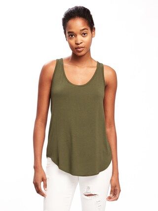 Luxe Curved-Hem Tank for Women | Old Navy US