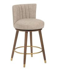 19x35.5 Tori Swivel Textured Dot Jacquard Counter Stool | TJ Maxx