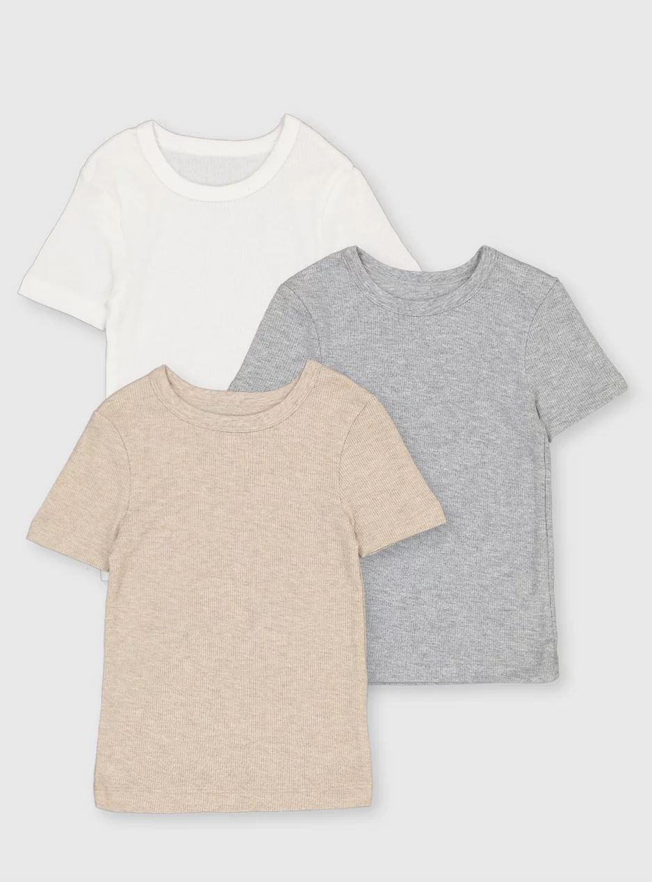 Neutral Thermal SS T-Shirt 3 Pack (2-12 Years) | Tu Clothing