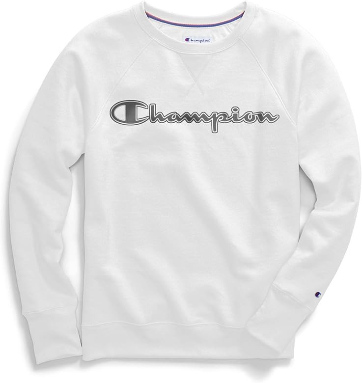 Champion Women's Powerblend Boyfriend Crew | Amazon (US)