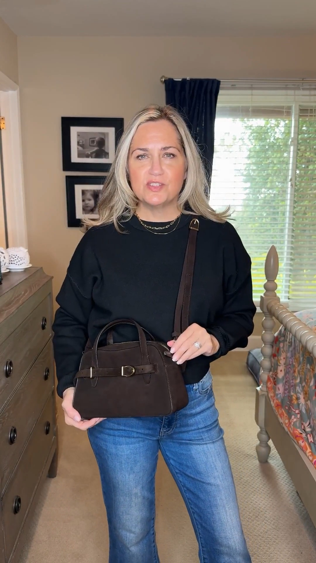 This is such a darling bag. It is the perfect chocolate brown and also classic. I love carrying it with the handles or with the strap as a Crossbody. It’s so cute either way! 

#LTKHoliday #LTKOver40 #LTKItBag