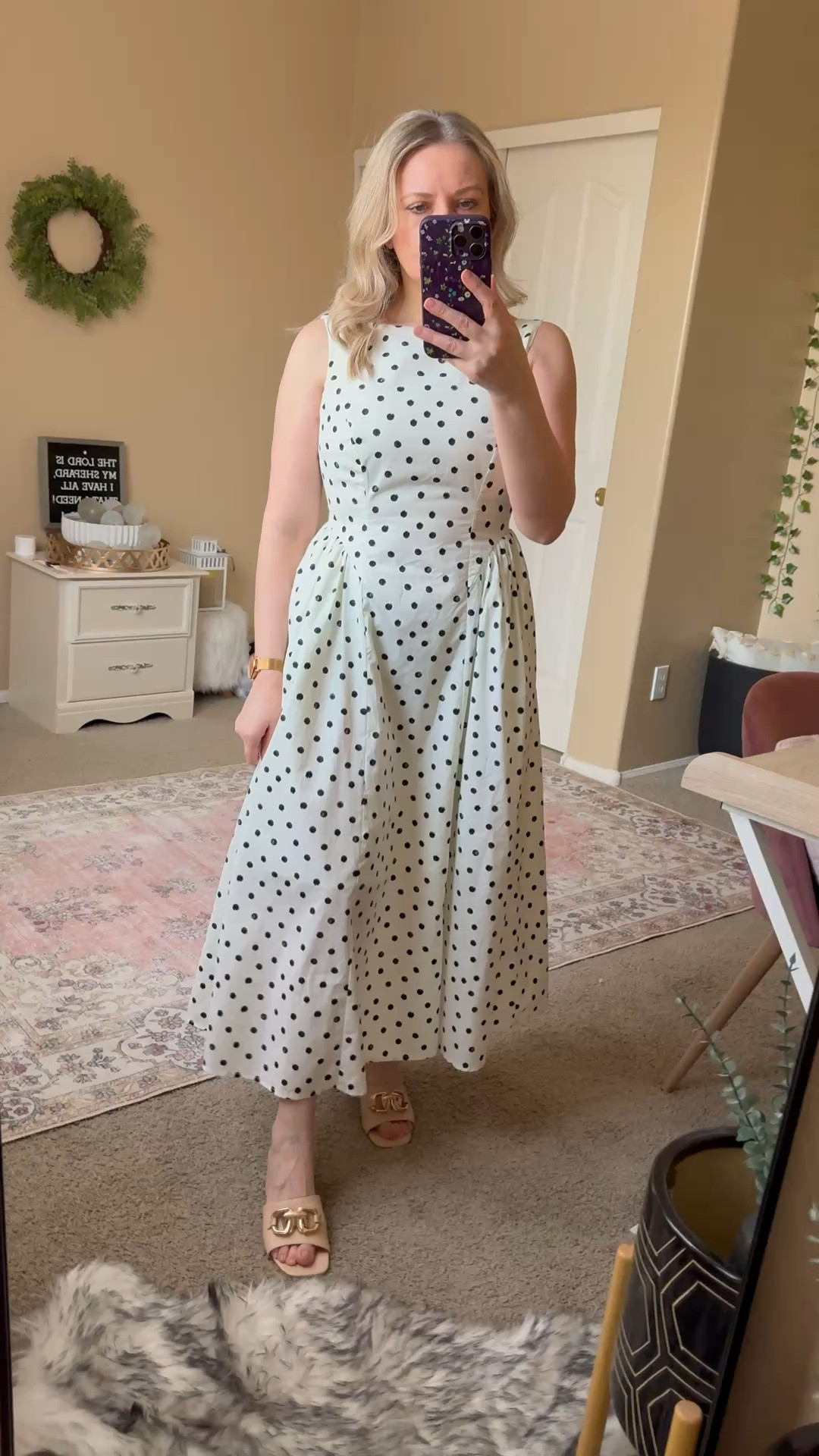 Cute polka dot dress from Target. Fits tts.

#LTKSeasonal #LTKOver40 #LTKPetite #LTKootd