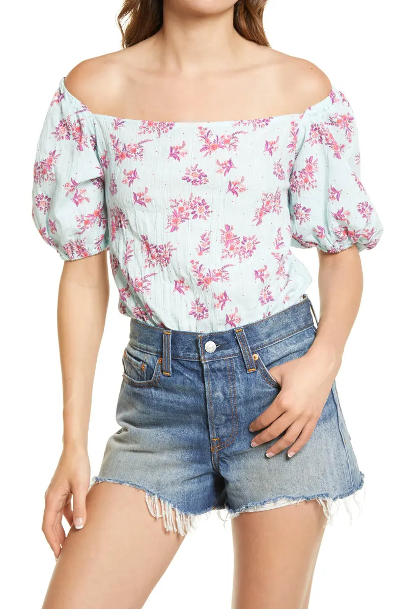 Angela Floral Print Bodysuit | Nordstrom Rack