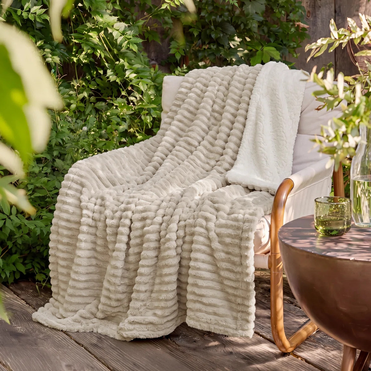 Bedsure 300gsm Soft Sherpa Fleece Blanket, GentleSoft Plush & Fluffy Spring Throw Gift | Wayfair North America