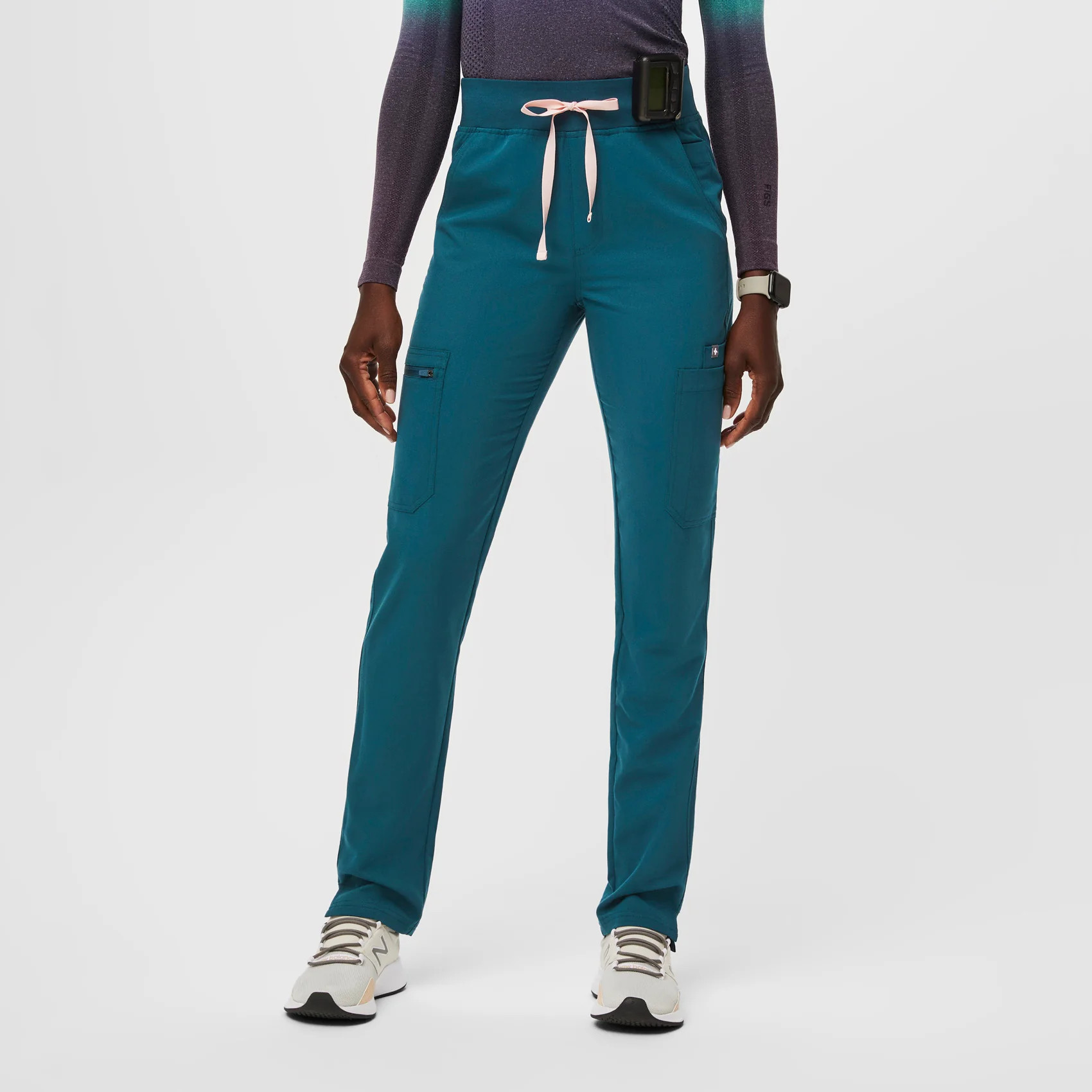 Women’s High Waisted Yola™ Skinny Scrub Pants - Caribbean Blue · FIGS | FIGS