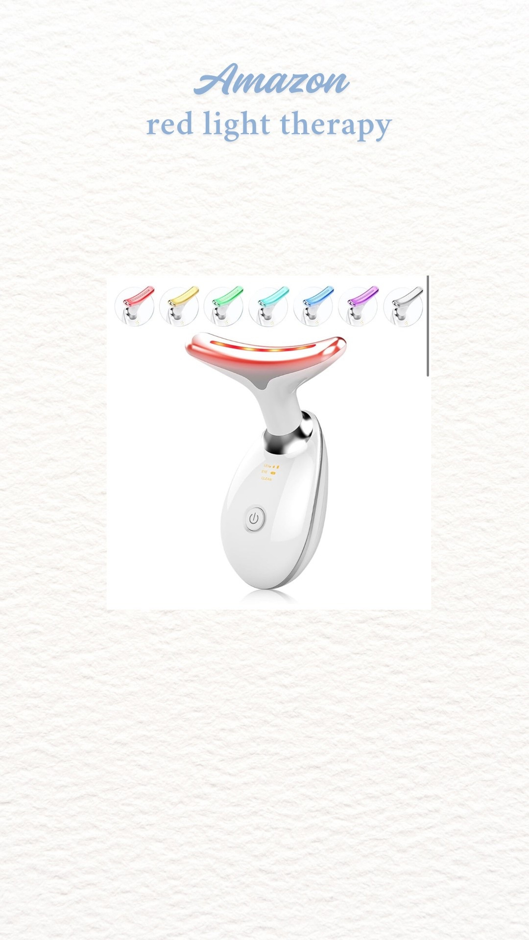 Red light therapy for face 