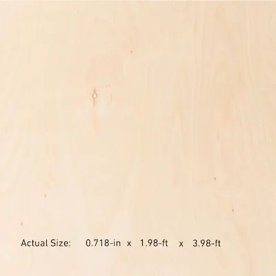 3/4-in x 2-ft x 4-ft Birch Sanded Plywood Lowes.com | Lowe's