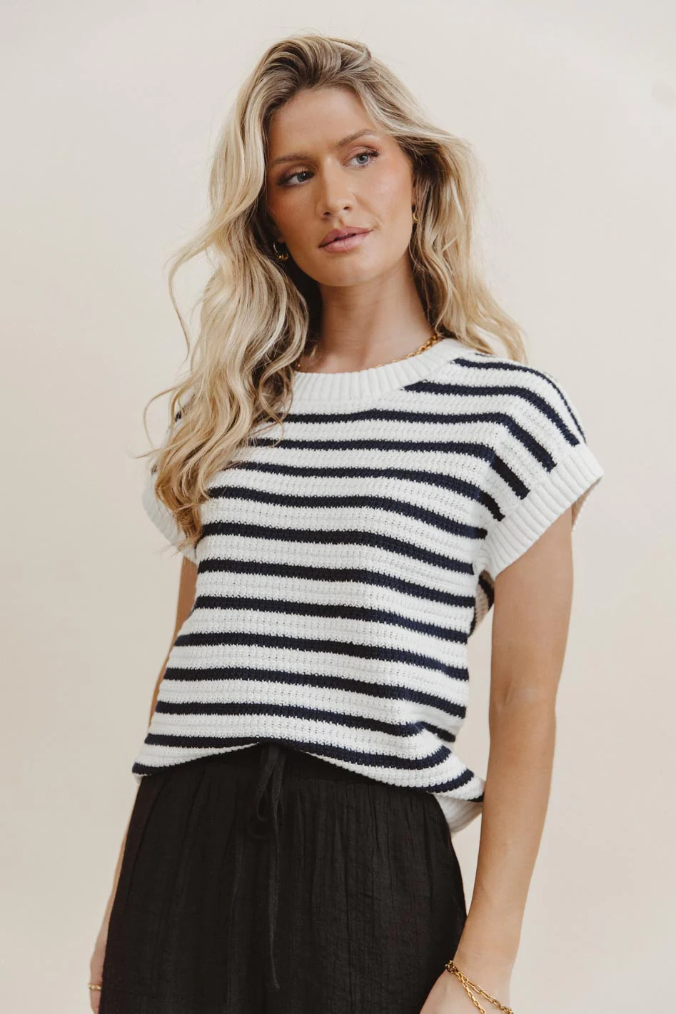 Marcel Knit Sweater in Navy | Böhme US