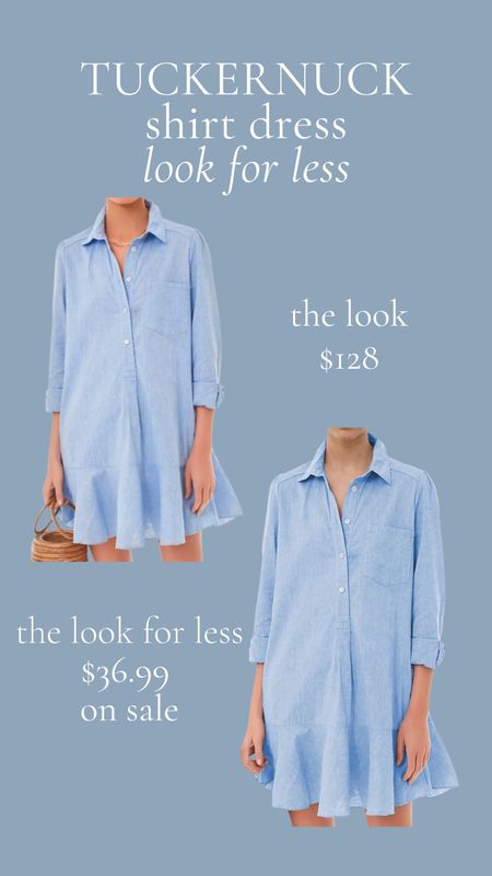 A seasonless chambray shirt dress that can be worn dressed up or down.  The Look for Less price will shock you!

#LTKStyleTip #LTKSummerSales #LTKFindsUnder50