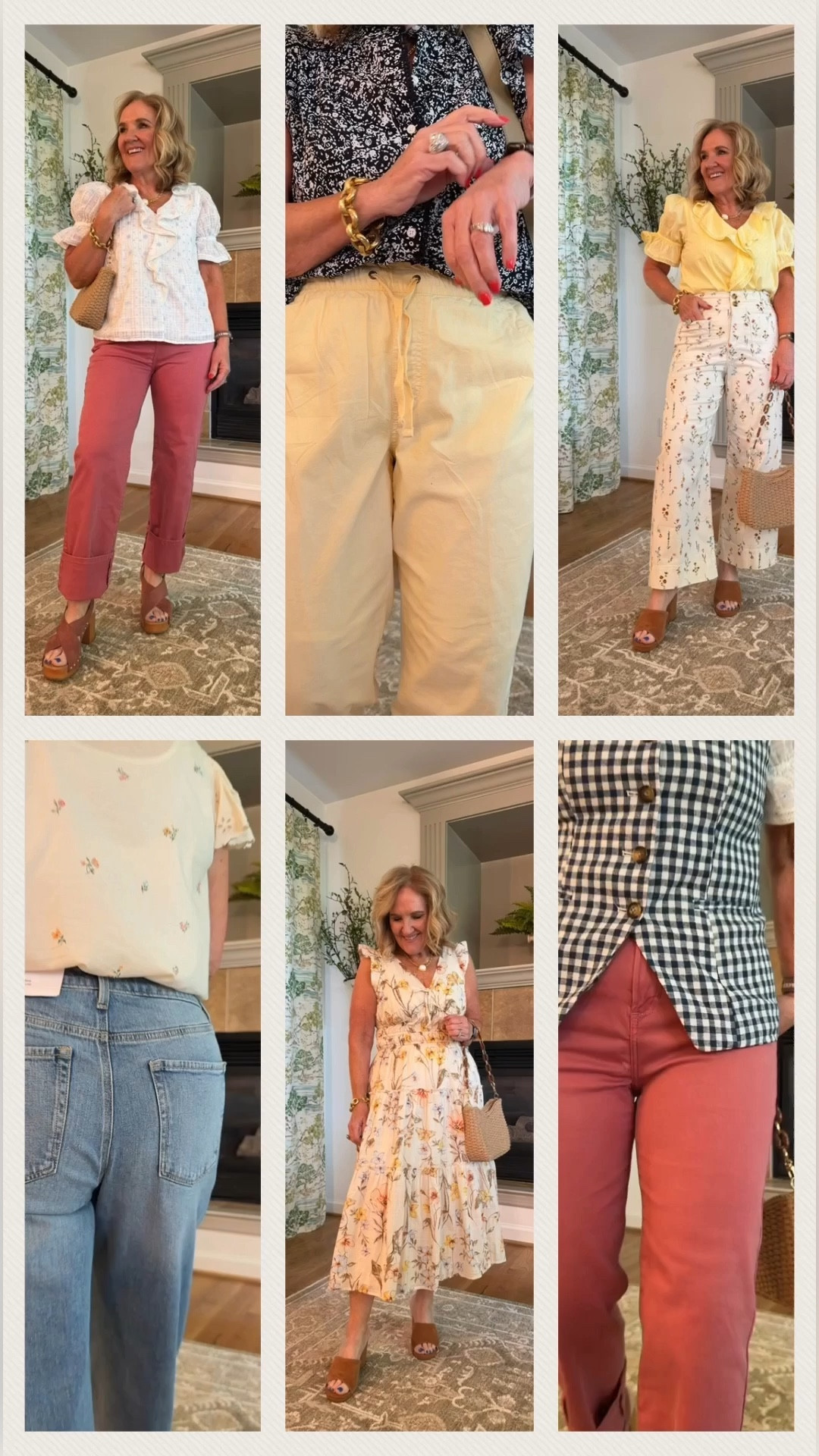 Everything is true to size except the rose colored jeans. They are a 6. And I cuffed them. So many cute spring finds! Definitely worth picking up a fun spring outfit. 

All the accessories linked too! 

Don’t forget, you can use my links and pick up in store! 

#LTKSaleAlert #LTKOver40 #LTKPetite
