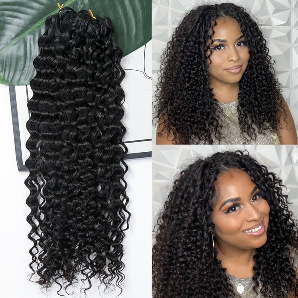 YWIGS Miracle Knots Hair Human Crochet Hair Water Wave 20" NC 100 Strands     Pre-Separated Croch... | Amazon (US)