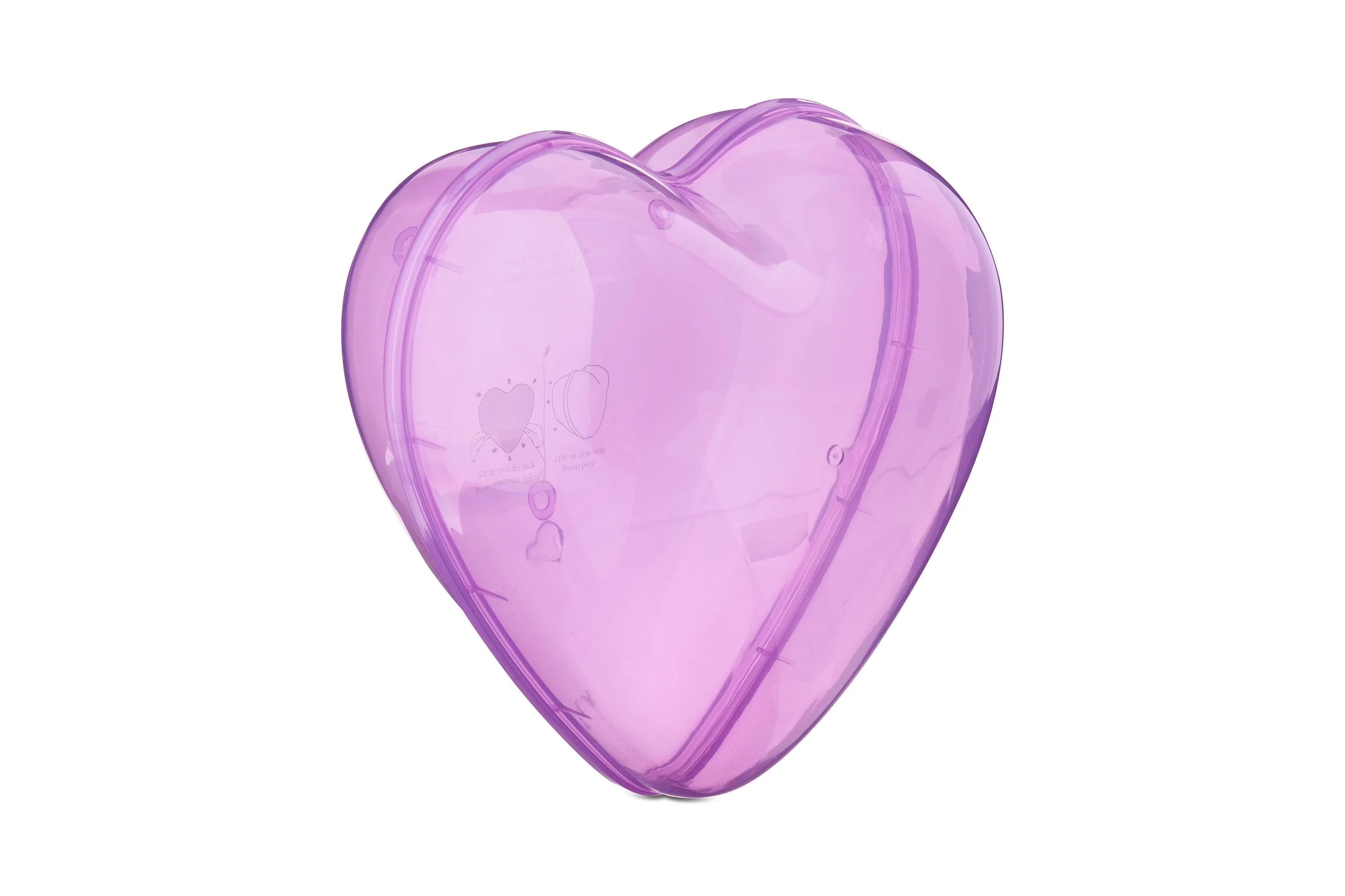 Plastic Heart-Shaped Container, Purple, Valentine's Day by Way To Celebrate | Walmart (US)