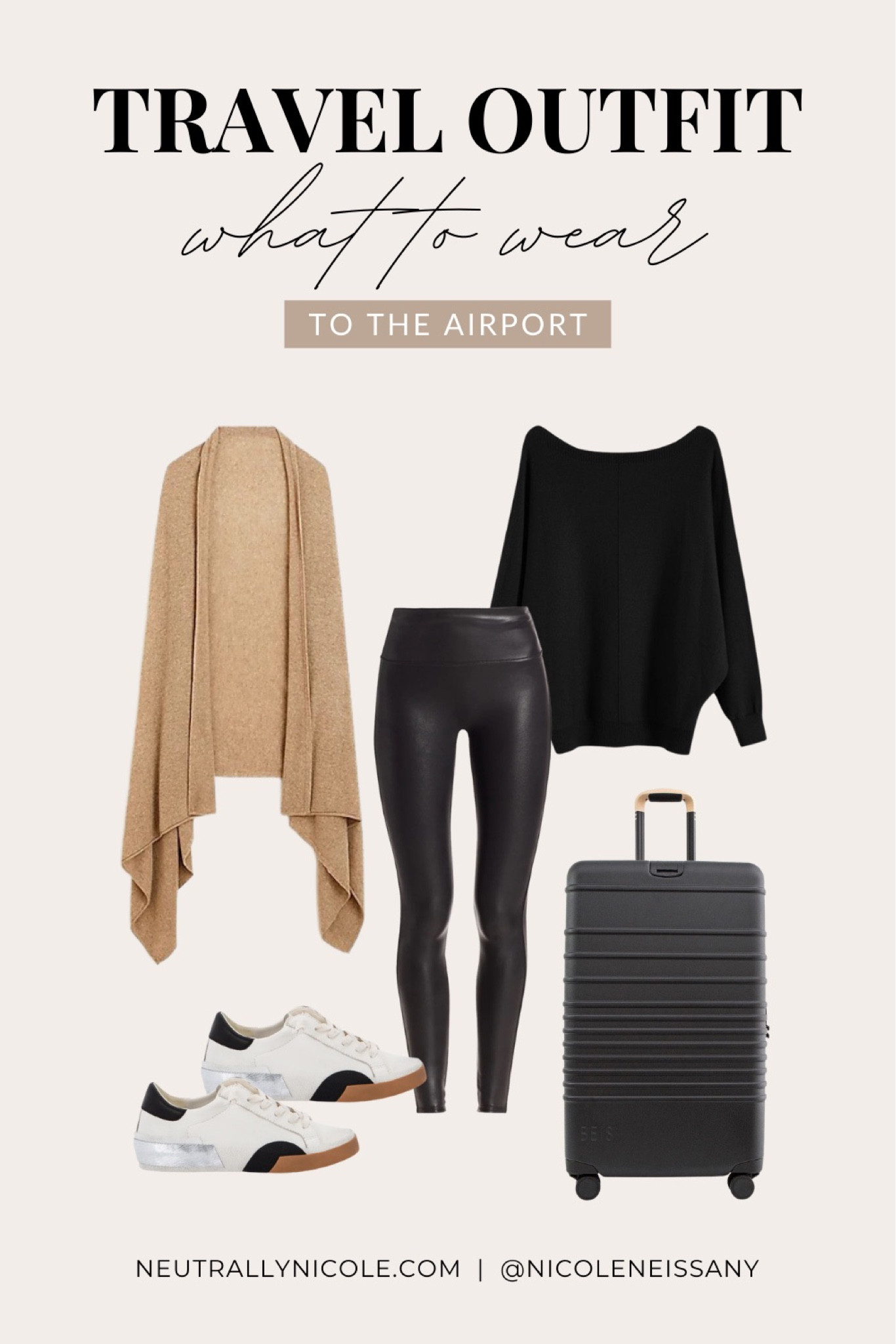 Airport outfit - sneakers, leggings, sweater, sweater poncho

// vacation outfit, airport outfit, airport looks, airport style, airport fashion, airplane outfit, travel outfit, travel style, travel fashion, casual outfit, athleisure outfit, faux leather leggings, suitcase, luggage, Beis, Spanx, ruana, Dolce Vita, neutral style, spring outfit, winter outfit, fall outfit (9.12)

#LTKSeasonal #LTKU #LTKshoecrush #LTKitbag #LTKstyletip #LTKfindsunder50 #LTKfindsunder100 #LTKtravel #LTKsalealert