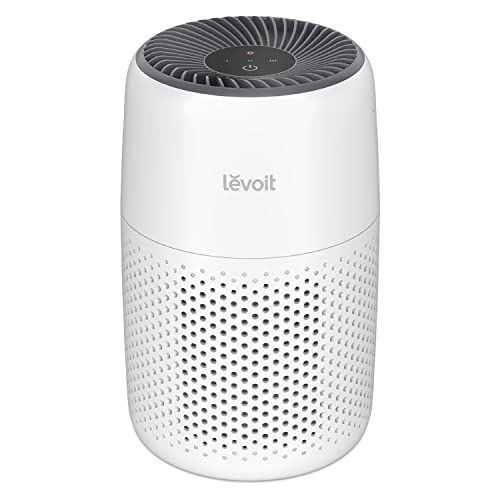 LEVOIT Air Purifiers for Bedroom Home, 3-in-1 Filter Cleaner with Fragrance Sponge for Sleep, Smoke, Allergies, Pet Dander, Odor, Dust, Office, Desktop, Portable, HEPA at Speed Ⅰ, Core Mini-P, White | Amazon (US)