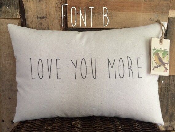Love you more Pillow | Etsy | Etsy (US)