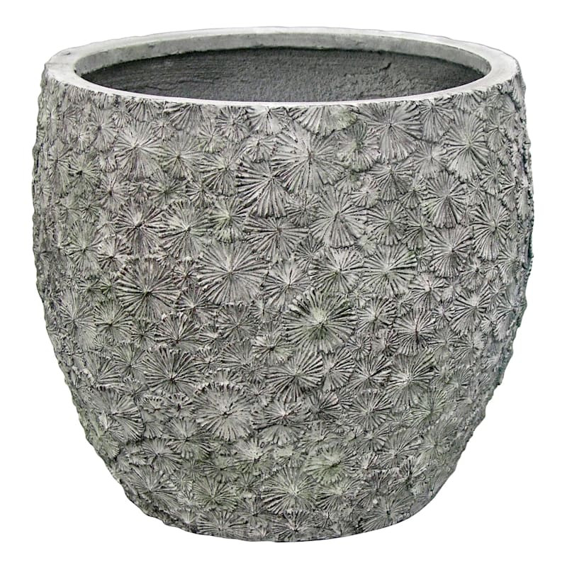 Grey Urchin Outdoor Planter, 17" | At Home