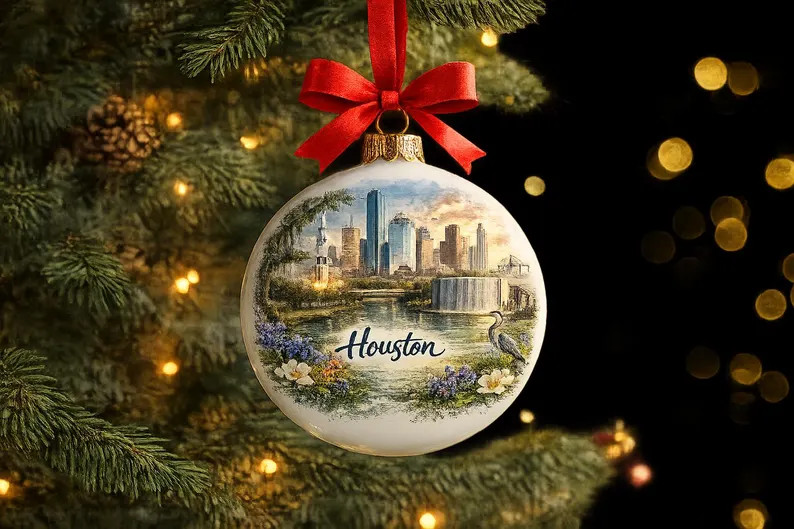 Houston Watercolor Skyline Art | Space City Texas Clipart (Digital Download) | Etsy (Global)