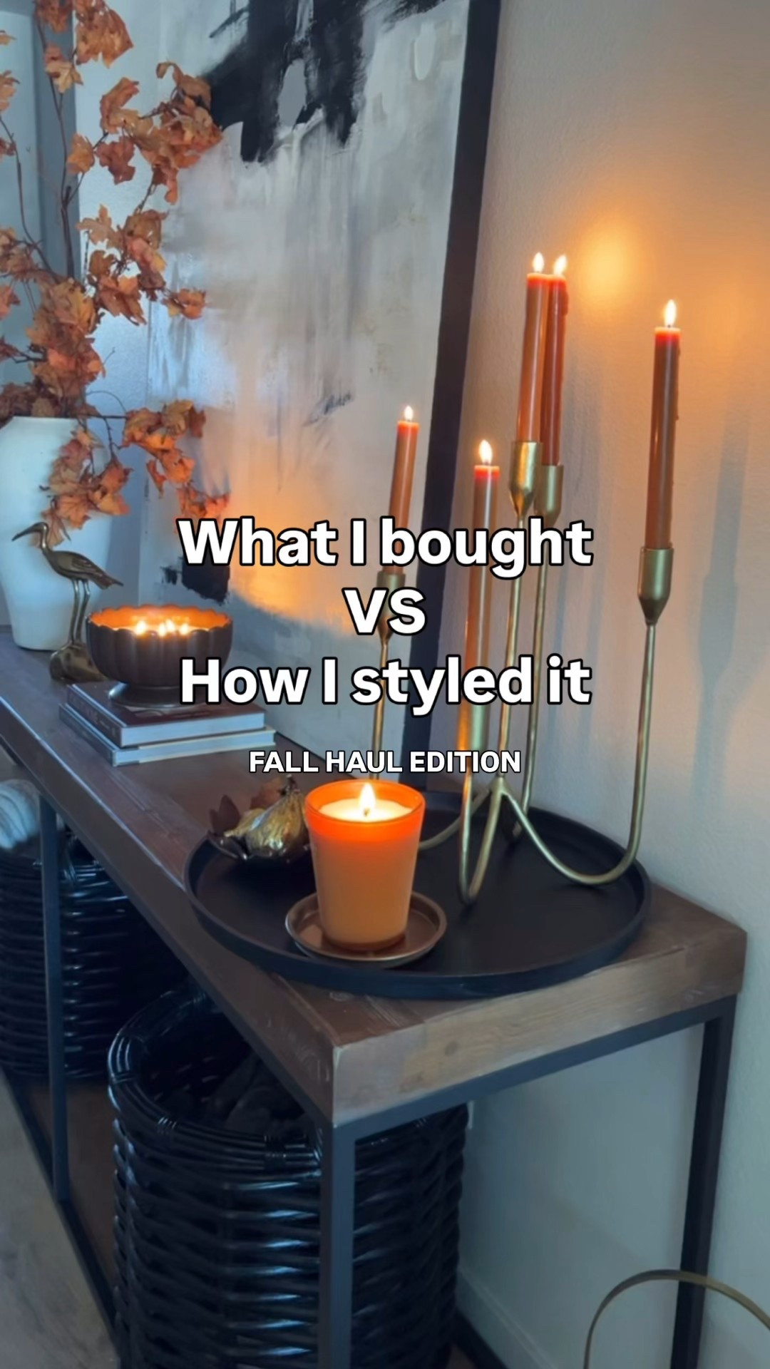 Fall decor has dropped in my home! Fall candles, decorative bowl, match holder, brass decor, fall throw blankets, fall pillows, fall stems, fall coffee table styling, fall vase decor,

#LTKSeasonal #LTKHome