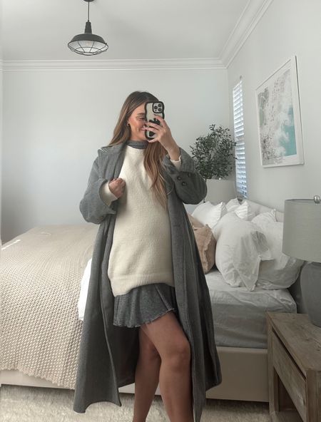 it’s getting harder to dress cute in the third trimester but this outfit is still going strong 🤍 this is the perfect fall coat I’ll be wearing all season. It’s actually very warm especially for the affordable price! 

#LTKfindsunder100 #LTKSeasonal #LTKbump