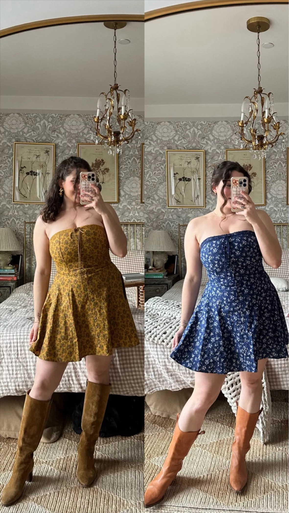 kimchi blue strapless floral dress Peppermayo Exclusive The Denby Strapless Mini Dress is made for golden hour moments and sun noelledowning on LTK