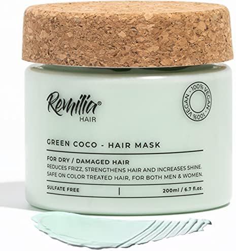 Keratin Hair Mask for Dry Damaged Hair & Growth - Deep Repair Treatment Mask with Coconut Oil, Gr... | Amazon (US)