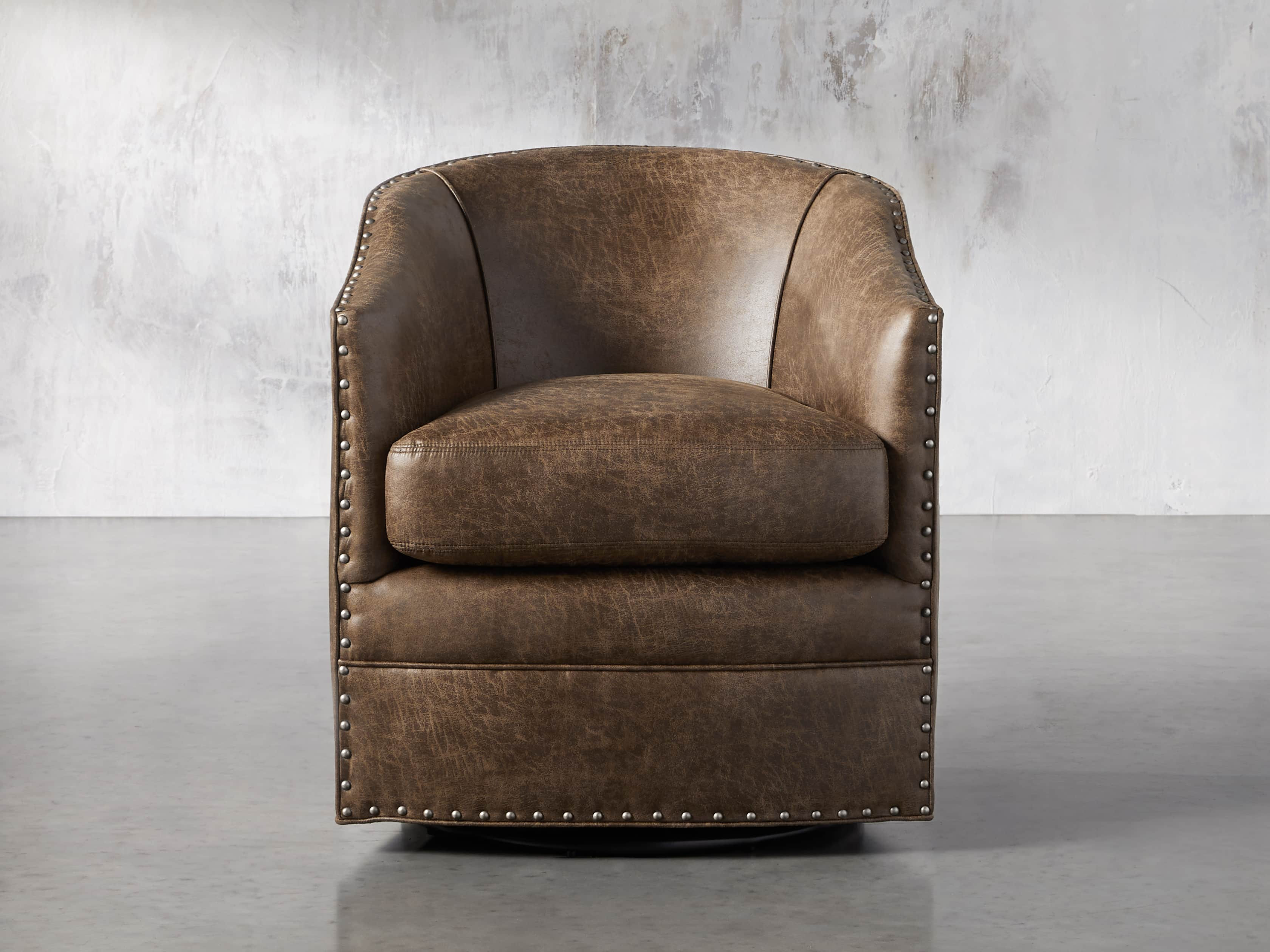 Giles Swivel Chair | Arhaus
