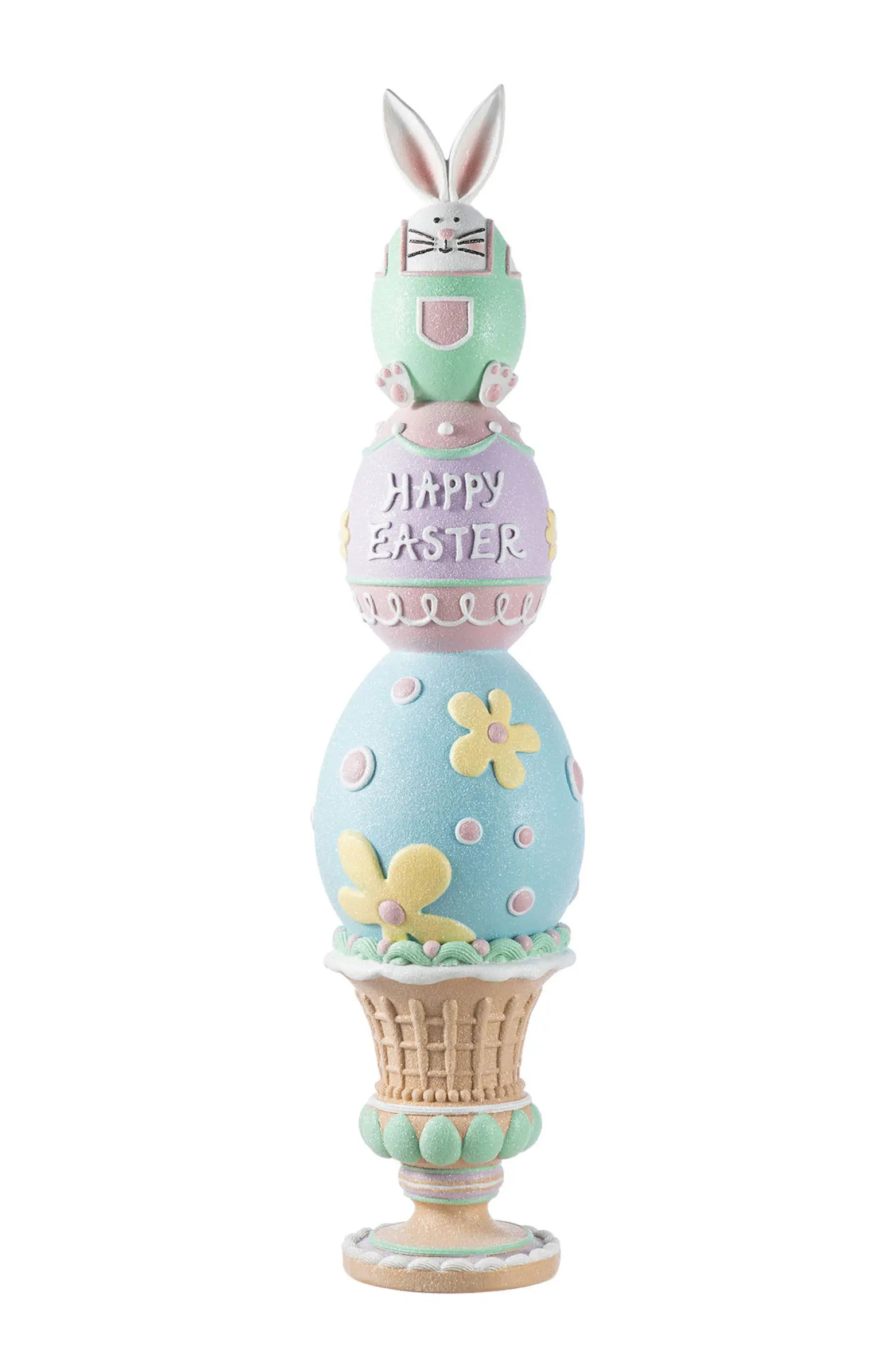 30.5"H Easter Resin Stacked Egg & Bunny Porch Decor | Nordstrom