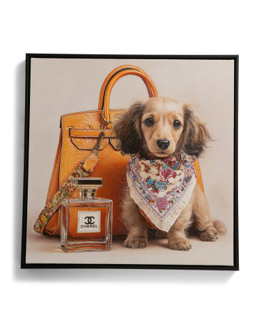 20x20 Little Puppy Ready To Go Floater Frame Wall Art | TJ Maxx