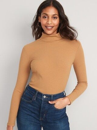 Rib-Knit Turtleneck Top for Women | Old Navy (US)