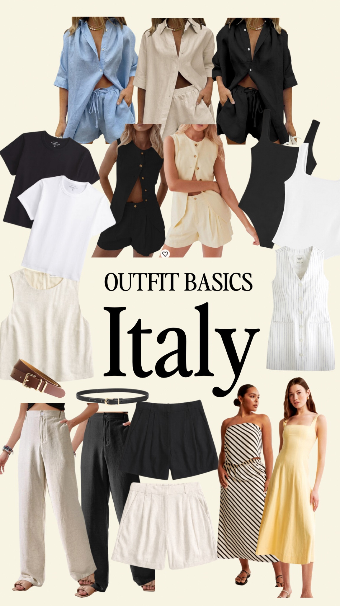Italy Travel Outfit Basics 🇮🇹✈️

#LTKtravel #LTKeurope #LTKSeasonal