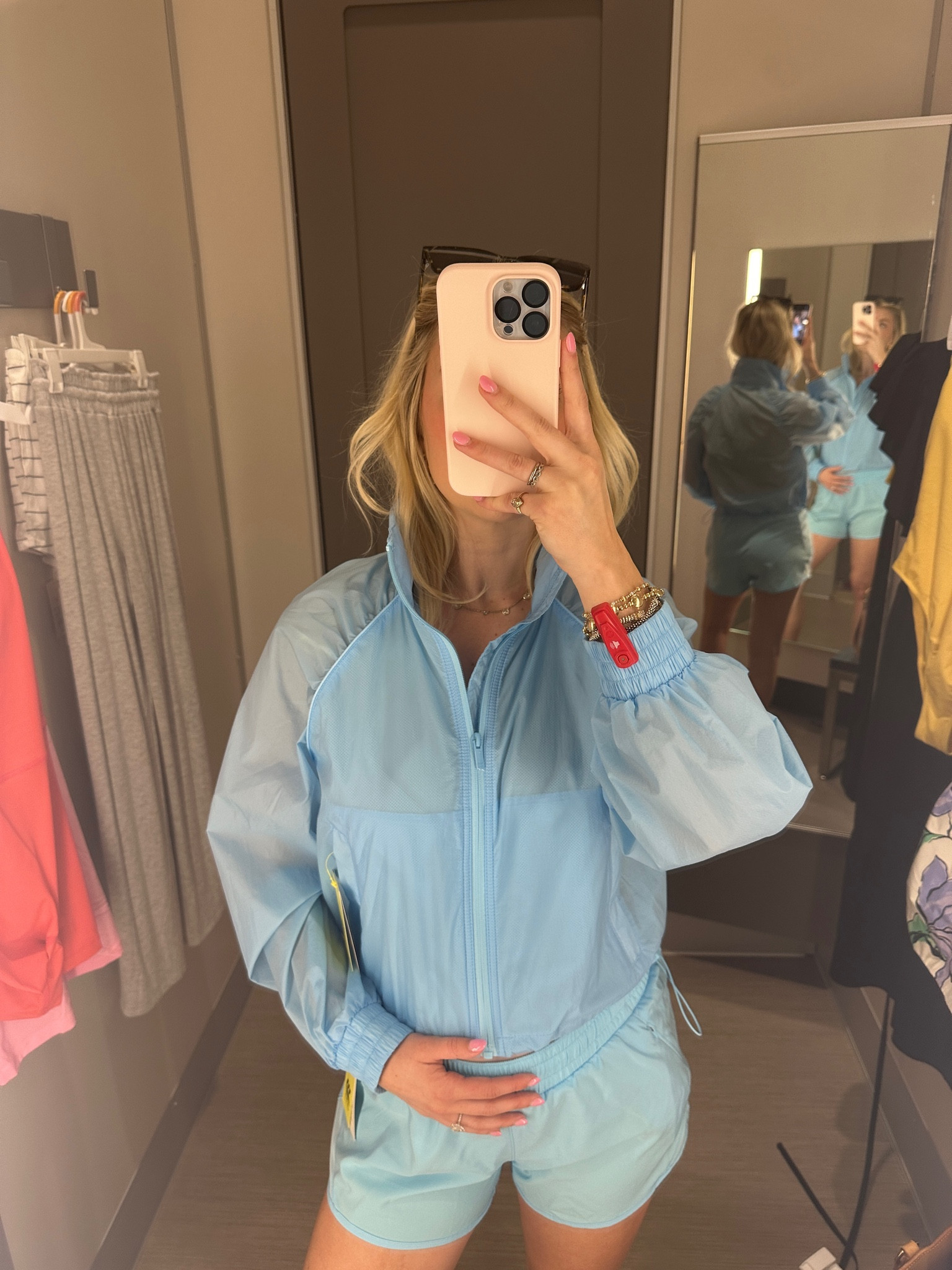 Perfect for running errands on a chilly spring day 🦋🐟🏃🏼‍♀️🩵

#LTKsalealert #LTKstyletip #LTKbump