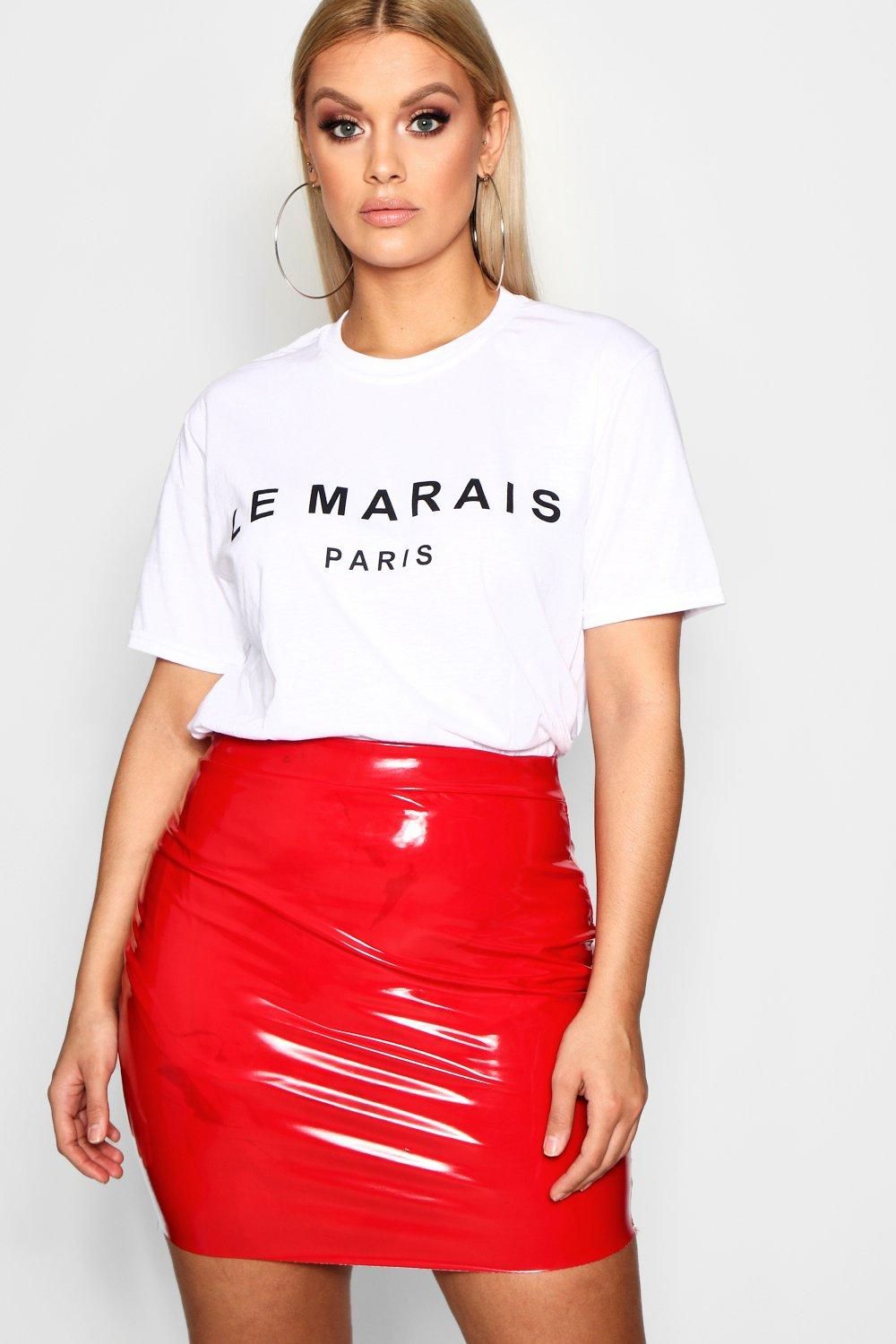 Plus Le Marais Slogan T-Shirt | Boohoo.com (US & CA)