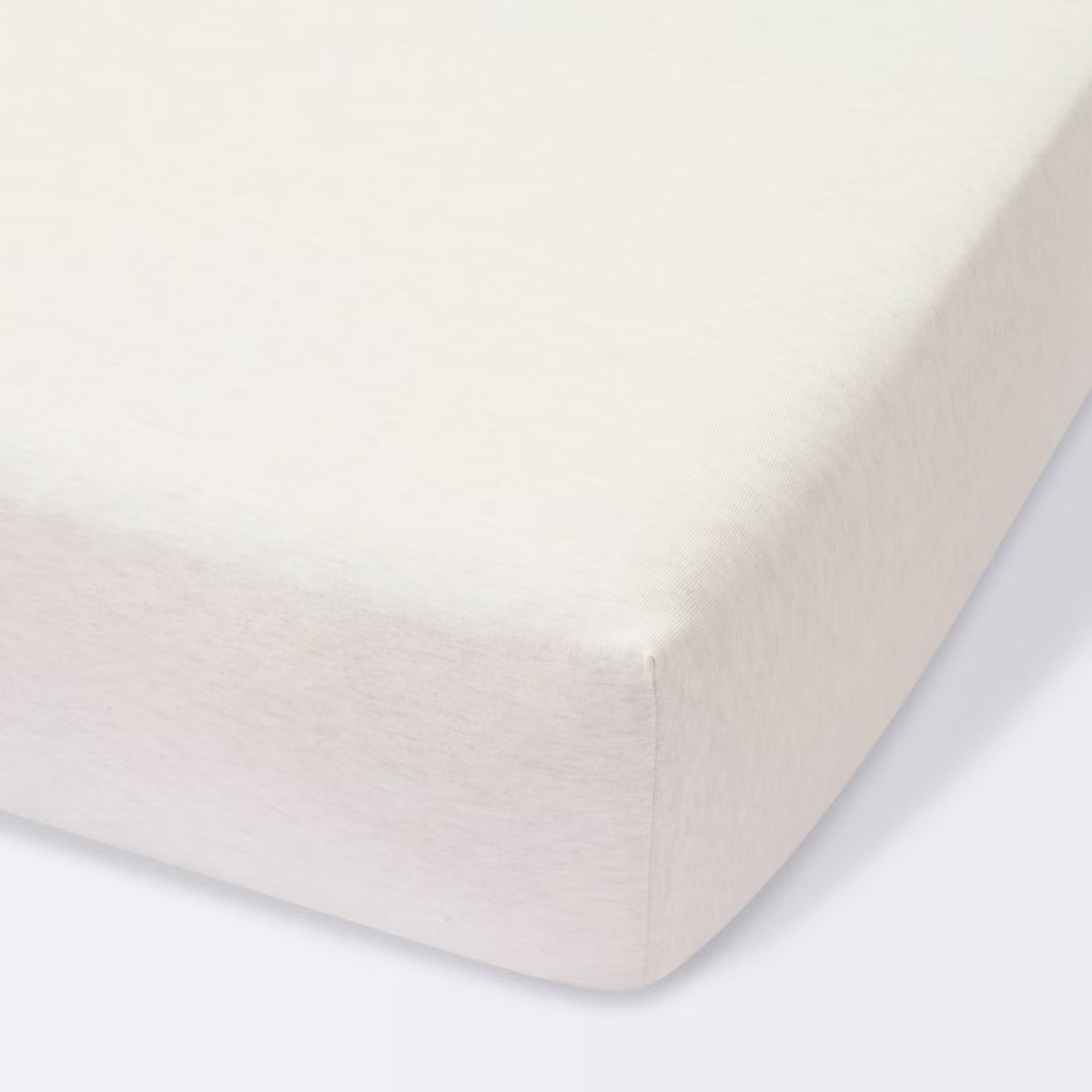 Fitted Jersey Crib Sheet Knit Oatmeal Heather - Cloud Island™ Oatmeal | Target