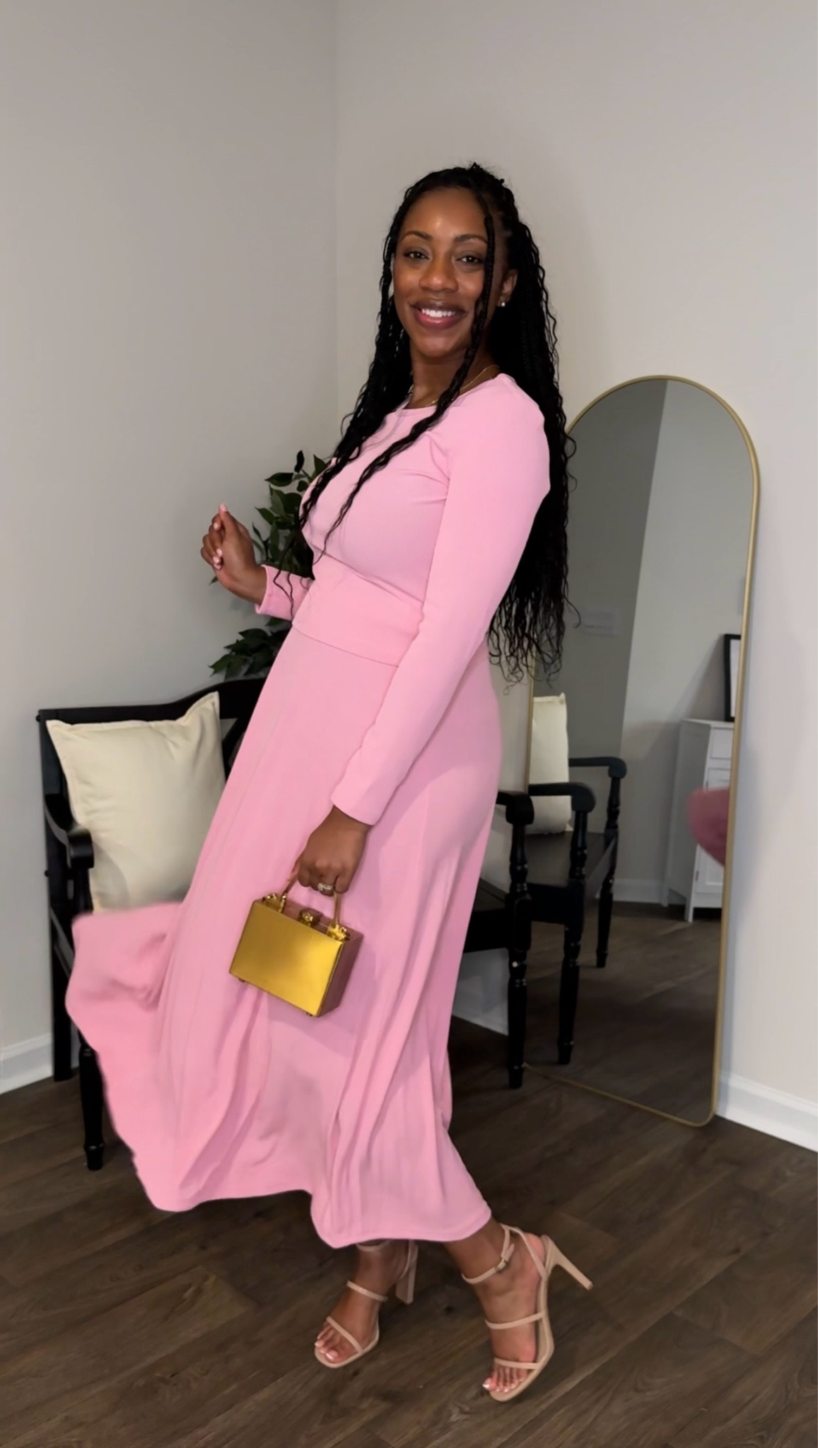 Cute and flirty midi two piece set. Size down for a more fitted look around the waist. 

#LTKSeasonal #LTKU #LTKFindsUnder50
