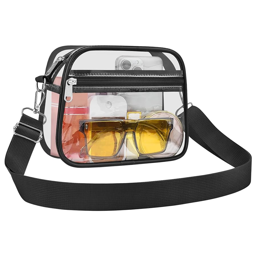 USPECLARE Clear Bag for Stadium Events Clear Purse for Women and Men for Sports Events Concerts F... | Amazon (US)