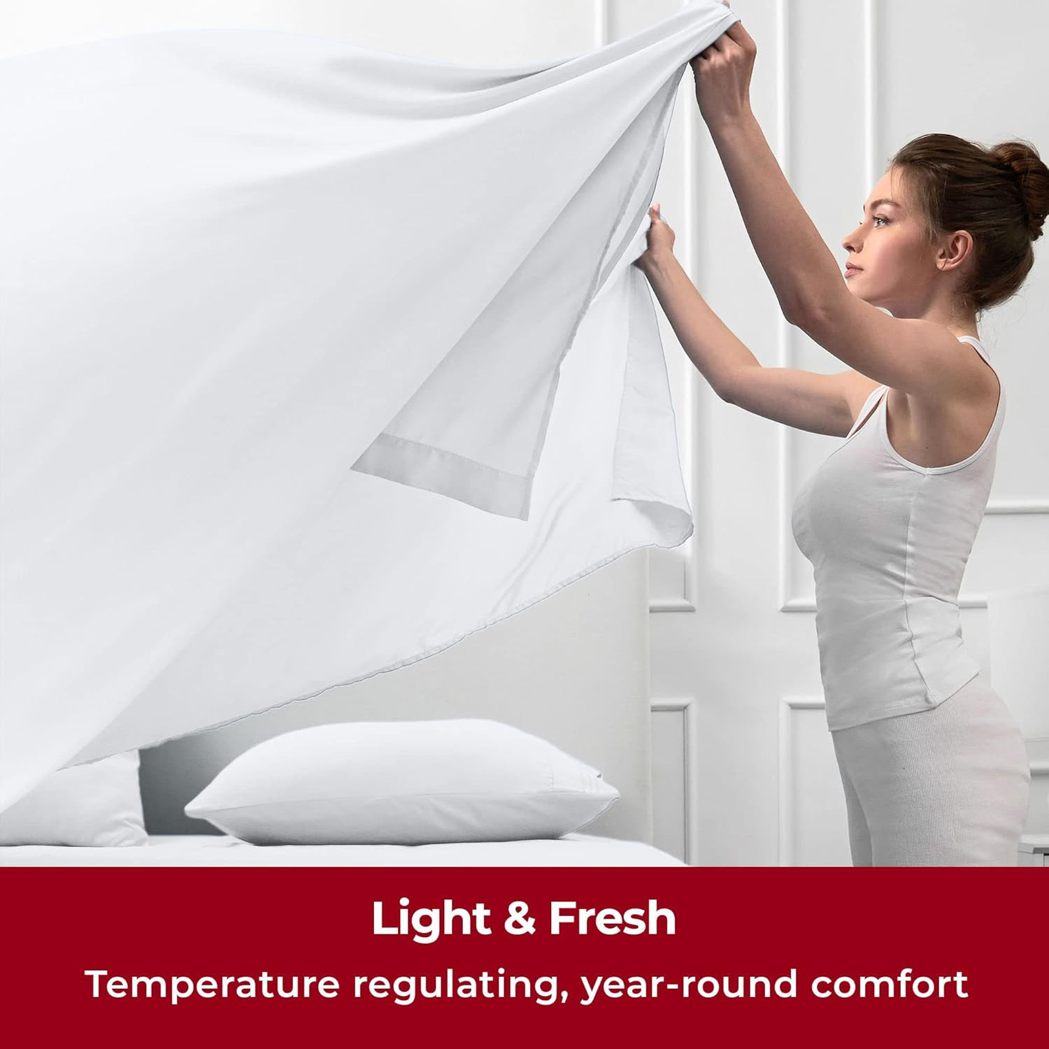 Mellanni King Sheets Set - 4 PC Iconic Collection Bedding Sheets & Pillowcases - Hotel Luxury, Ex... | Amazon (US)