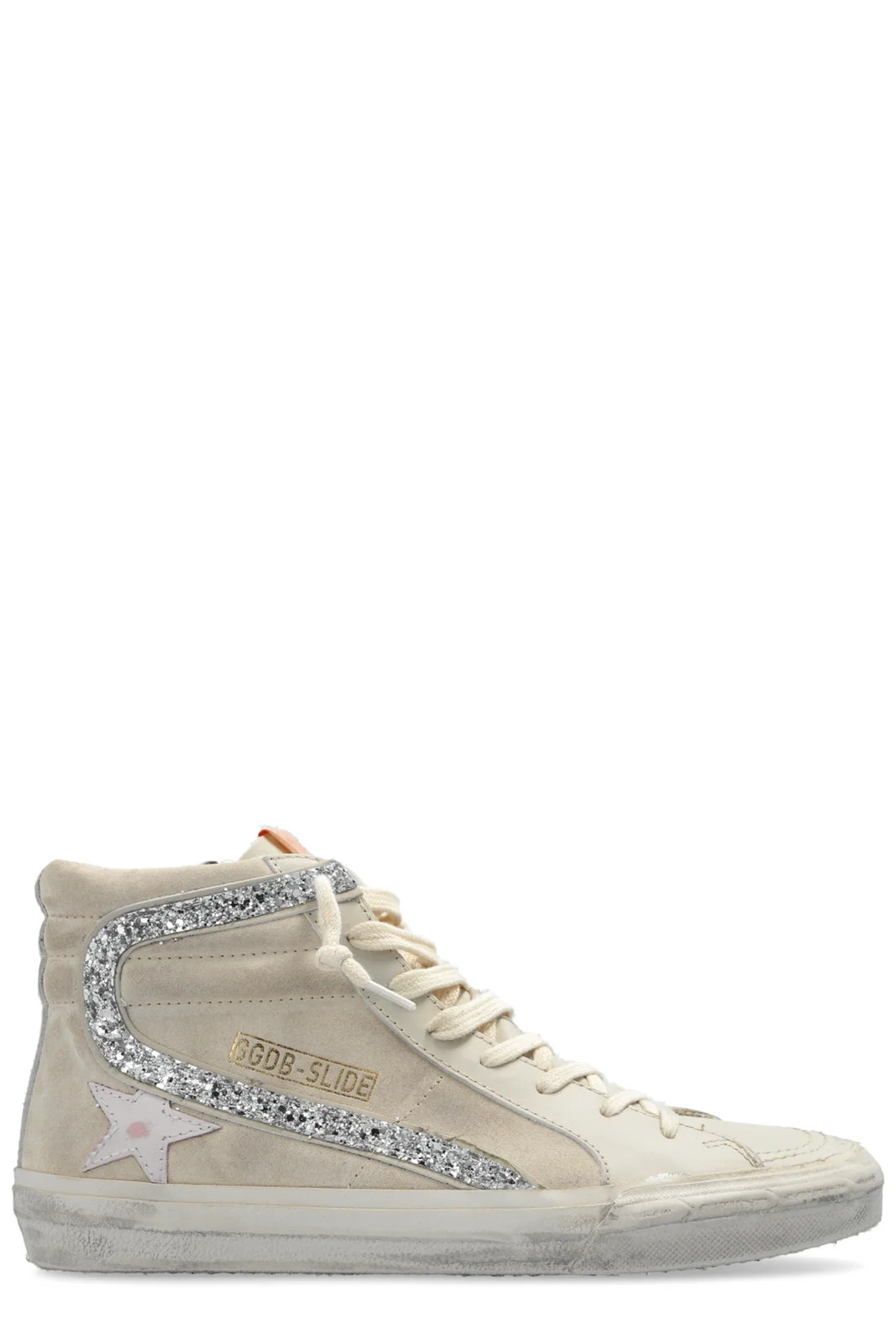 Golden Goose Deluxe Brand Glittered High-Top Sneakers | Cettire Global