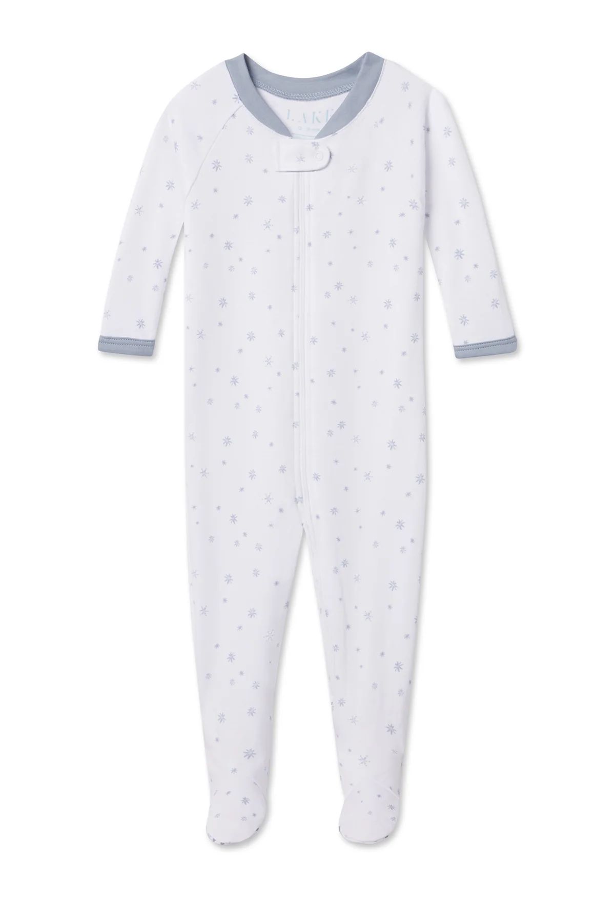 Baby Sleeper in Blue Snowflake | Lake Pajamas