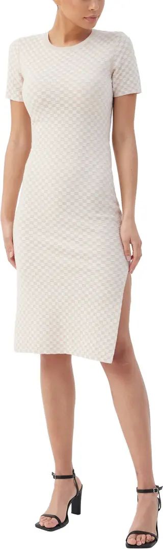 4th & Reckless Maiya Check Cutout Knit Dress | Nordstrom | Nordstrom