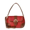 Time and Tru Women's Heather Shoulder Buckle Bag, Persimmon | Walmart (US)